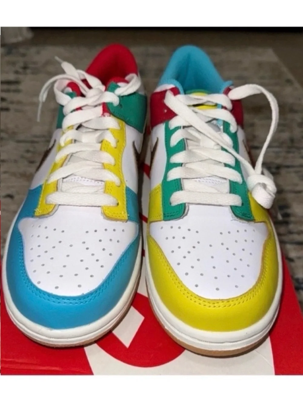 Nike GS Free-99 Dunks Multicolor Low-Top Sneakers